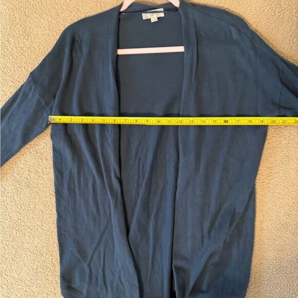 Loft Outlet | Blue Open Cardigan Sweater | Size M - Picture 3 of 7